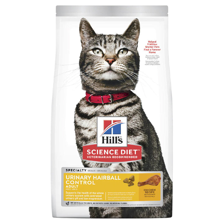 HILLS CAT ADULT URINARY&HAIRBALL CKN 1.58KG
