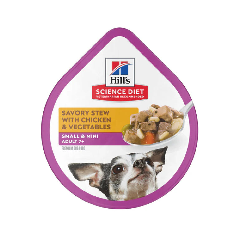 HILLS DOG SENIOR 7+ ADULT SAVSTW S&TB CKN&VG 100GR
