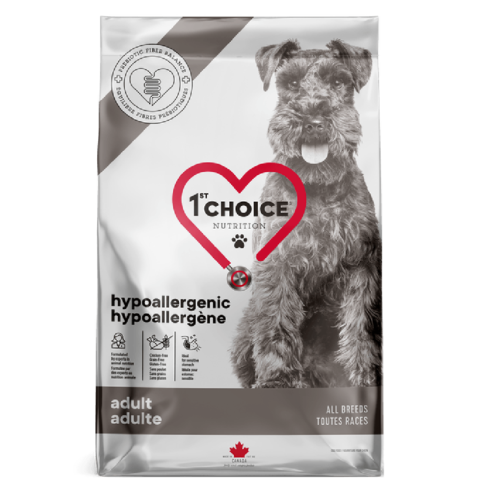 1ST CHOICE DOG HYPOALLERGENIC DUCK – HVA Nutrición Animal S.A