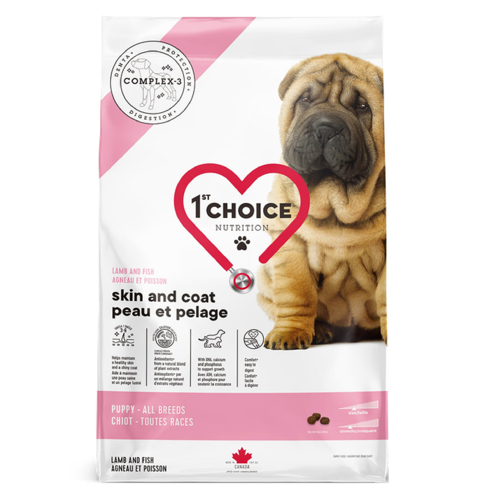 1ST CHOICE DOG PUPPY SKIN&COAT LAMB&FISH