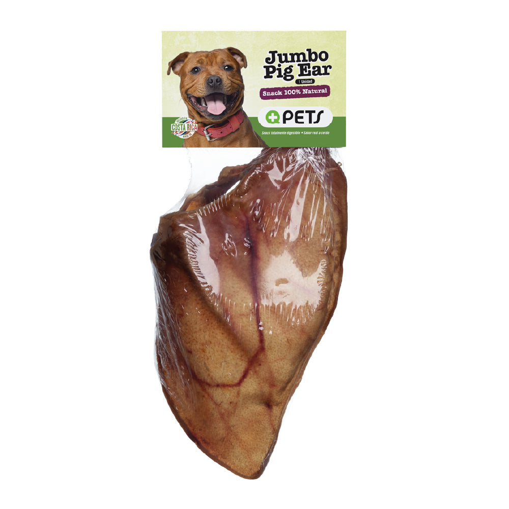 +QPETS DOG PIG EAR JUMBO