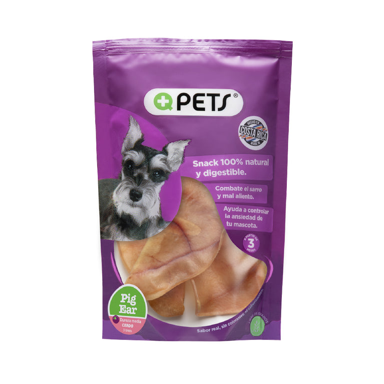 +QPETS DOG OREJA NATURAL 3UND (0011)