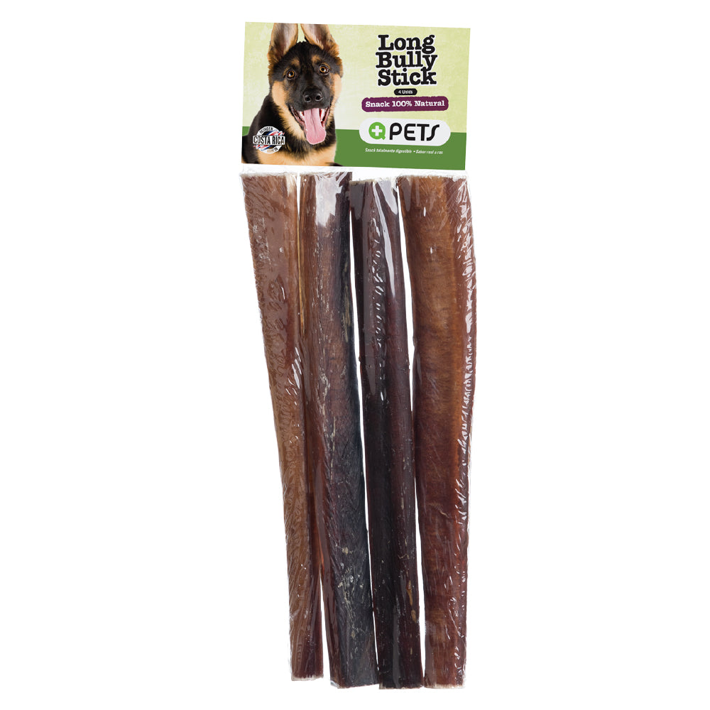 +QPETS DOG LONG BULLY STICK
