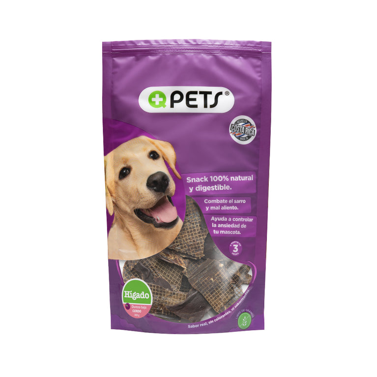 +QPETS DOG HIGADO CERDO 300GR
