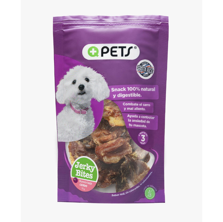 +QPETS DOG JERKY BITES 75GR (0479)