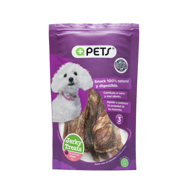 +QPETS DOG JERKY TREATS 75GR (0047/0486)