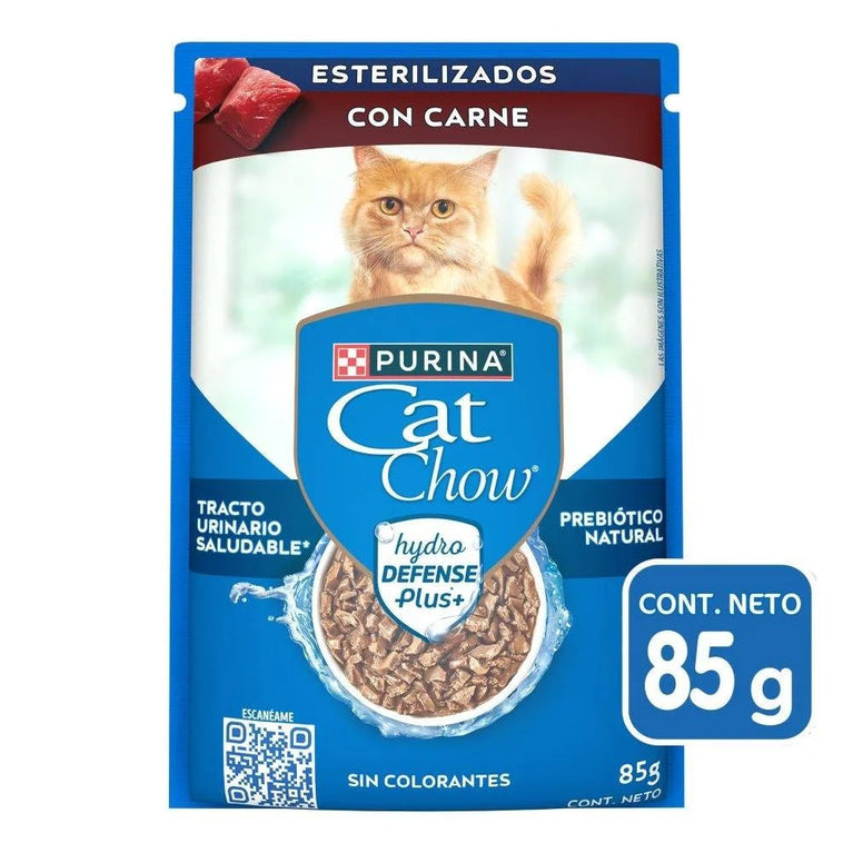 CAT CHOW CAT ADULT POUCH BEEF 85GR