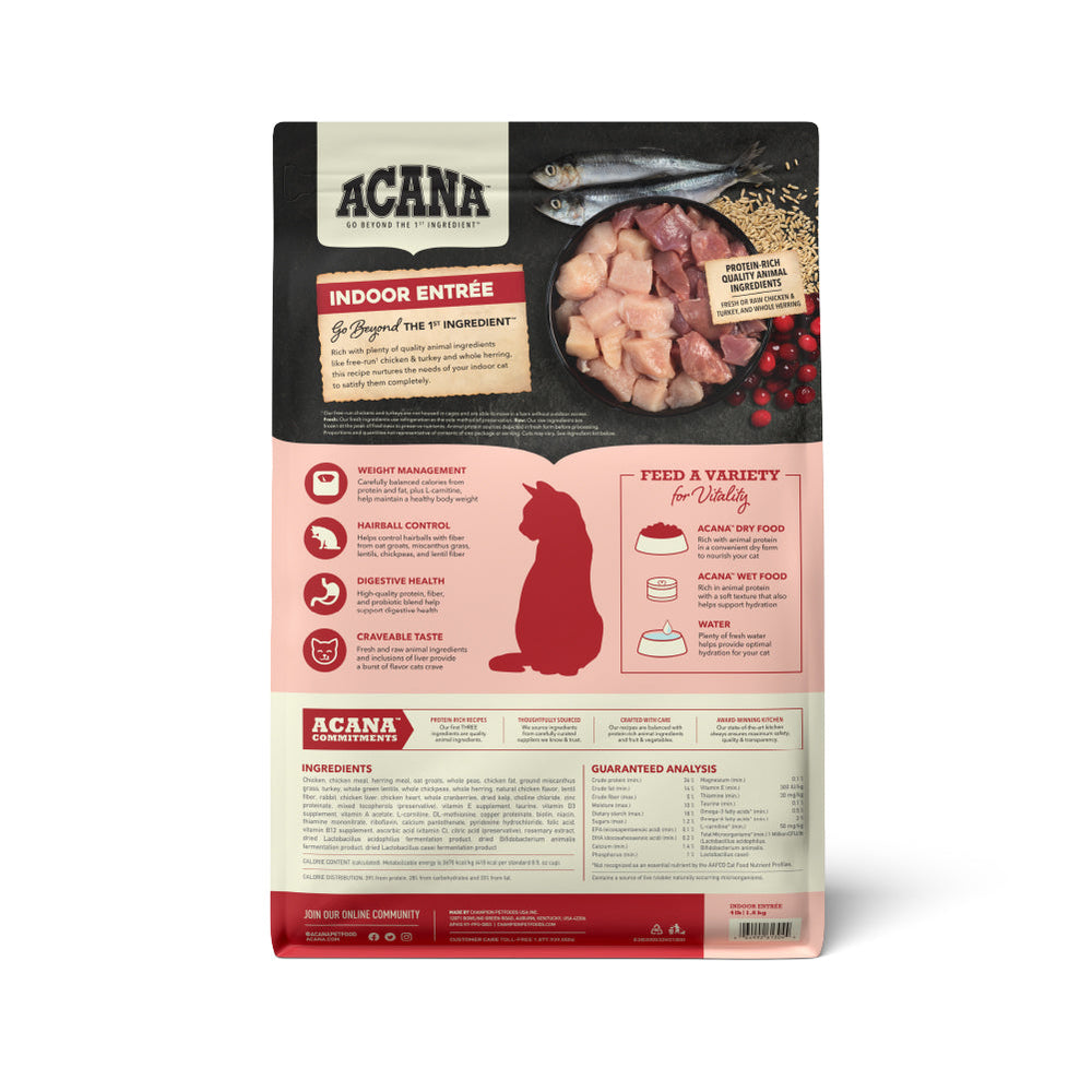 ACANA CAT INDOOR ENTREE 10LB