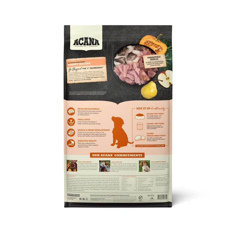 ACANA DOG PUPPY RECIPE 4.5LB