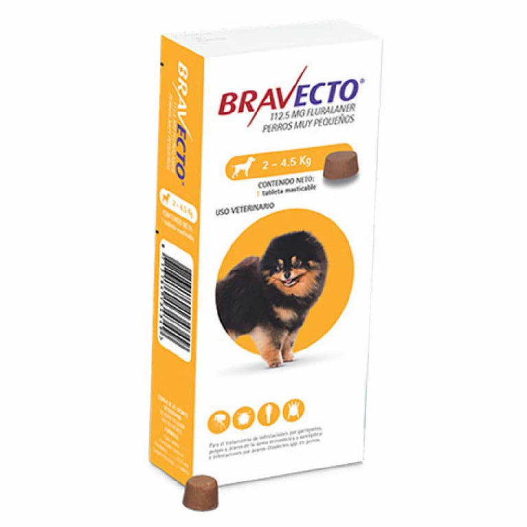 BRAVECTO CANINO (2-4.5KG) 112.5MG