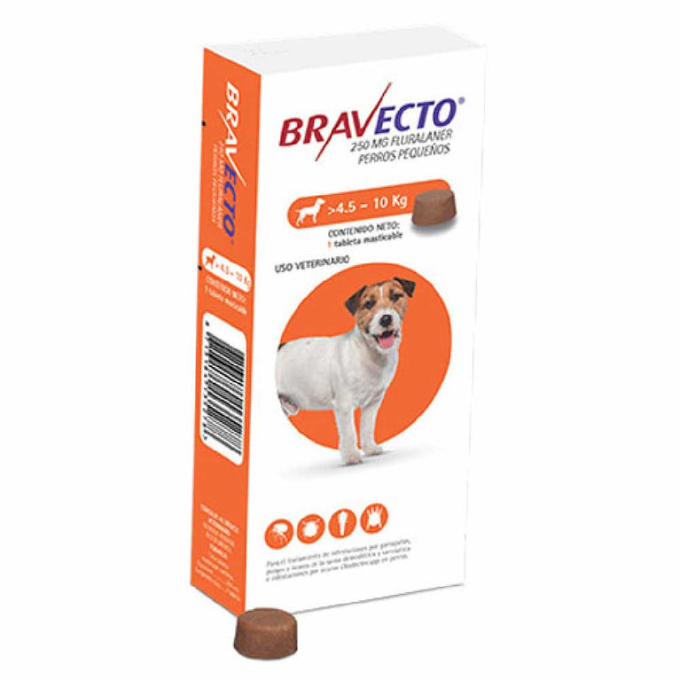 BRAVECTO CANINO (4.5-10KG) 250MG