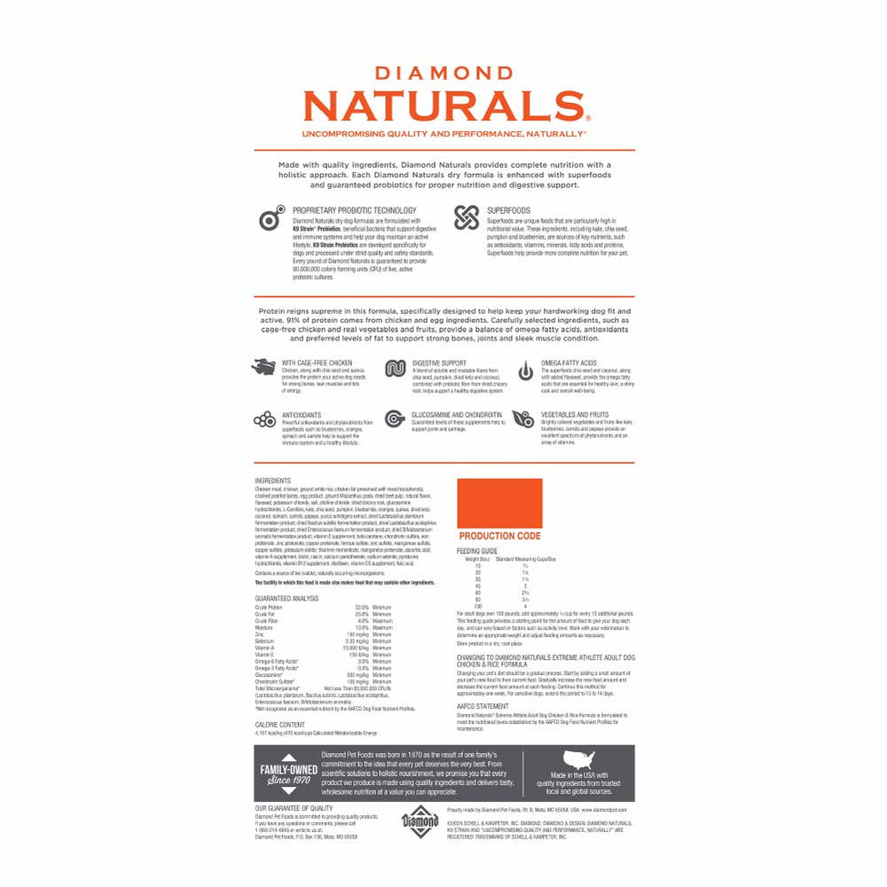 DIAMOND NAT DOG ADULT EXTREME ATHLETE #40LBS