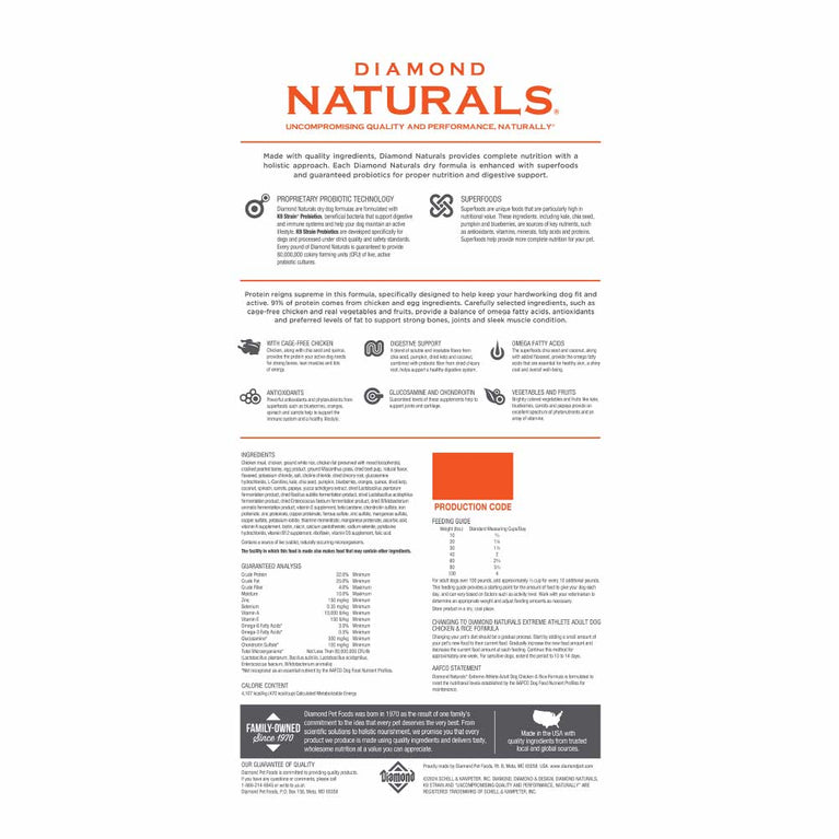 DIAMOND NAT DOG ADULT EXTREME ATHLETE #40LBS