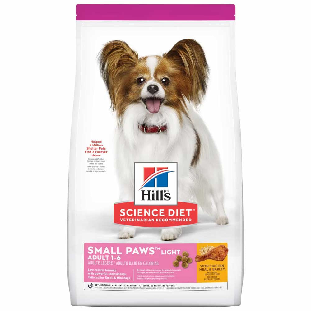 HILLS DOG ADULT LIGHT SMALL PAWS CKN