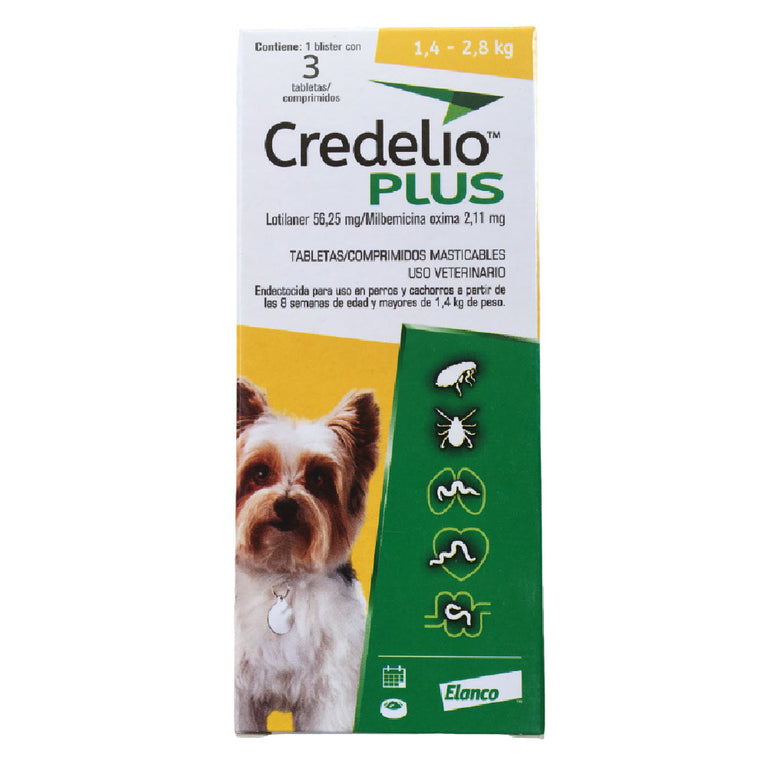 CREDELIO PLUS DOG [1,3KG-2,5KG] 56.25MG UND