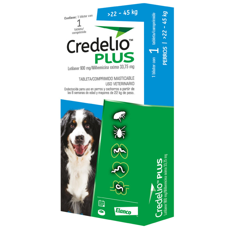 CREDELIO PLUS DOG [22KG-45KG] 900MG UND