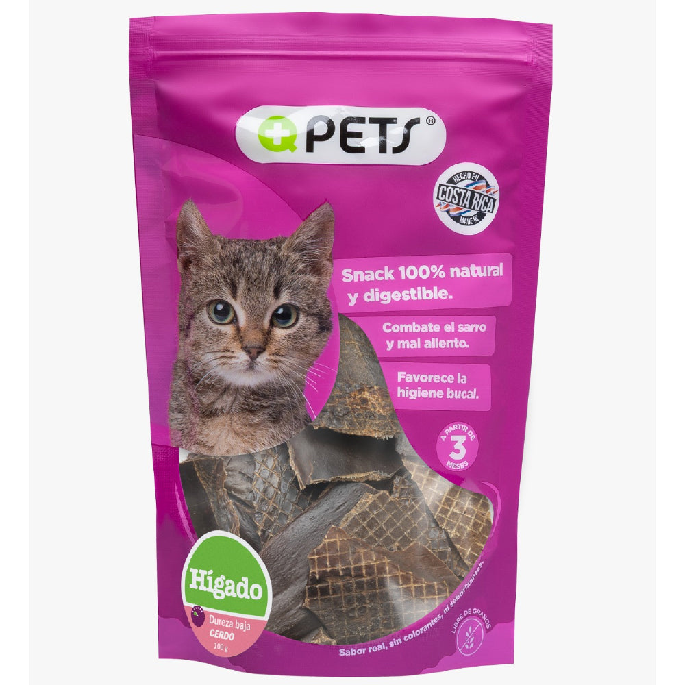 +QPETS CAT HIGADO CERDO 100GR (0301)
