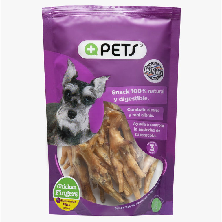 +QPETS DOG FINGERS CKN 15UND (0776)