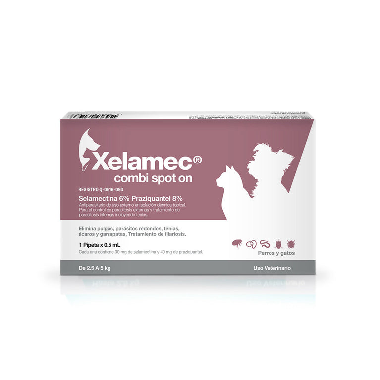 XELAMEC PIPETA DOG&CAT O.5ML (ROSADA) CAJA
