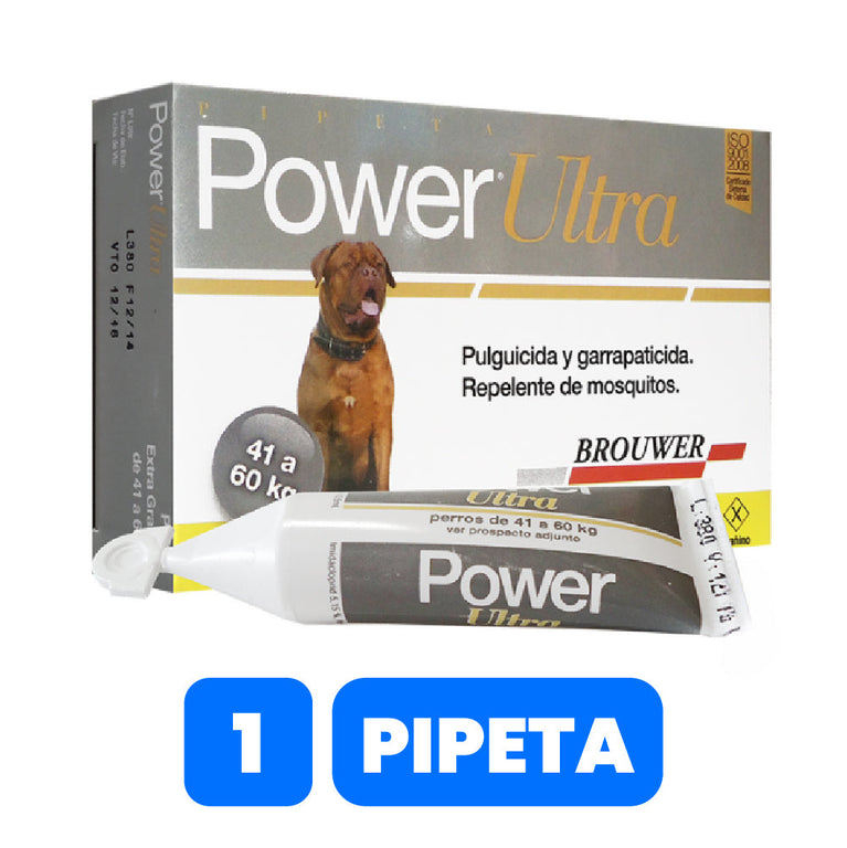 POWER ULTRA DOG GRIS (41KG-60KG) 10.50ML UND