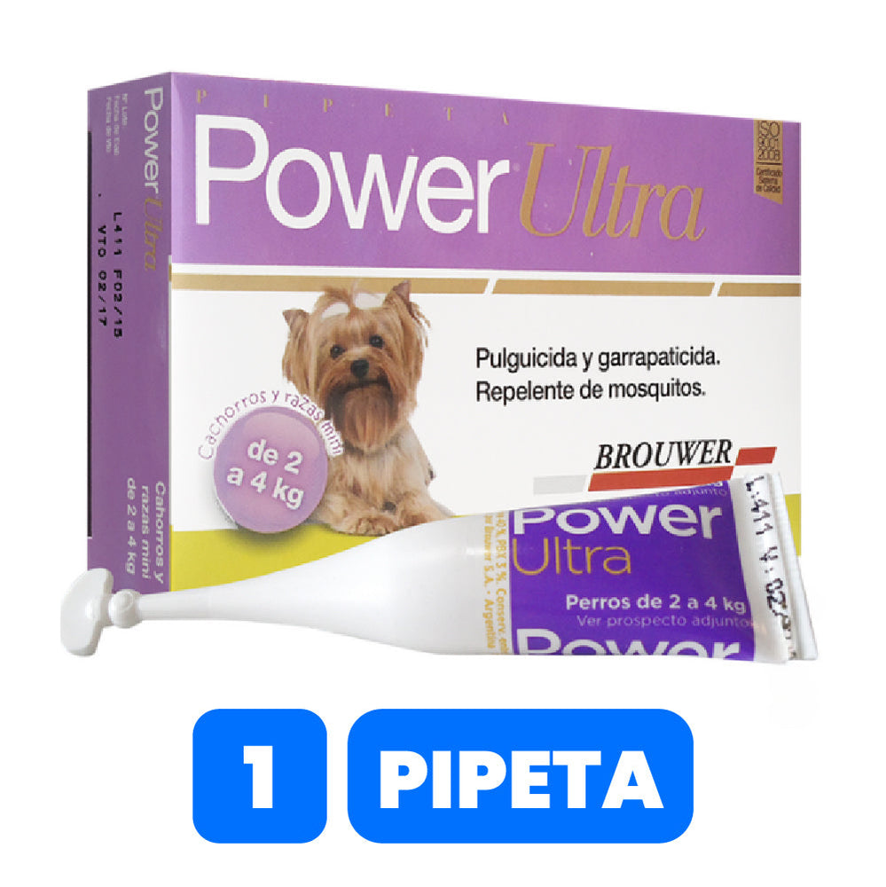 POWER ULTRA DOG MORADA (2KG-4KG) 0.7ML UND