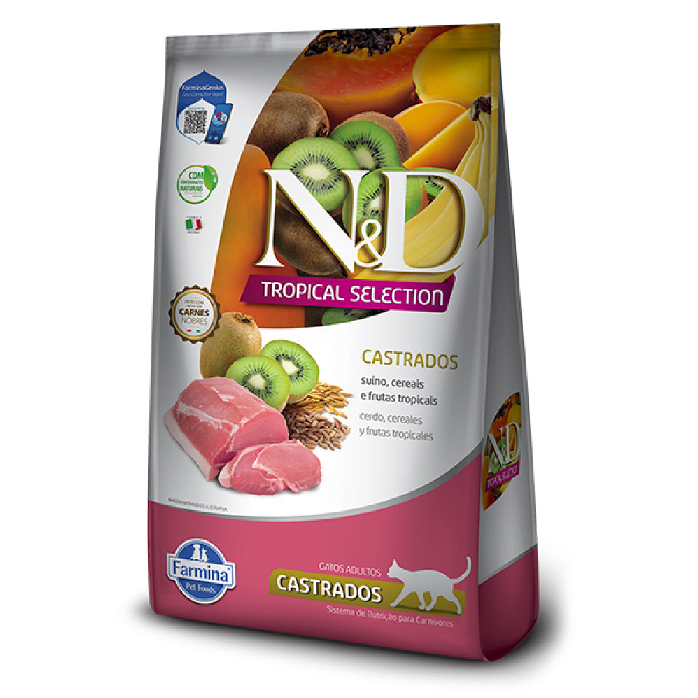 N&D CAT ADULT TROPICAL PORK CASTRADO 1.5KG