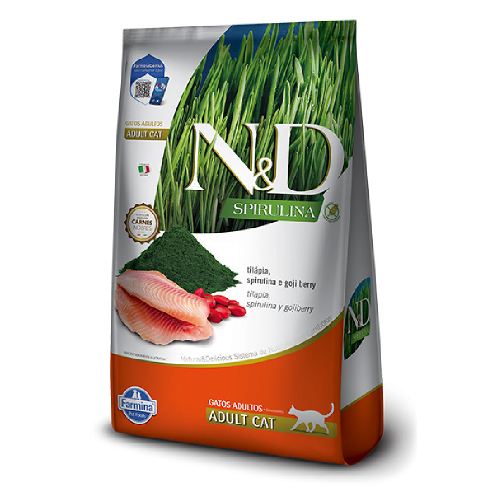 N&D CAT ADULT SPIRULINA TILAPIA 1.5KG