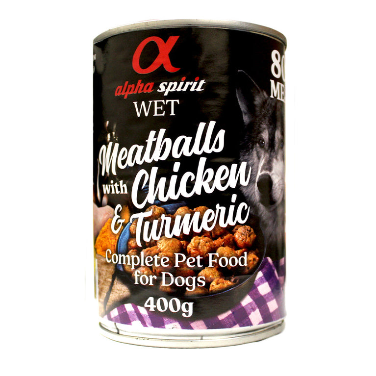 ALPHA MEATBALLS CKN W/ TUMERIC 400GR