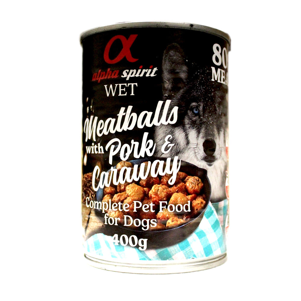 ALPHA MEATBALLS PORK W/ CARAWAY 400GR