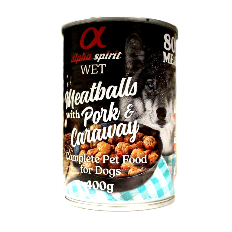 ALPHA MEATBALLS PORK W/ CARAWAY 400GR