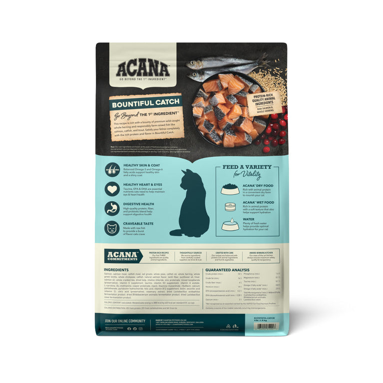 ACANA CAT BOUNTIFUL CATCH 10LB