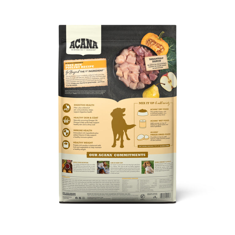 ACANA DOG FREE-RUN POULTRY RECIPE 4.5LB
