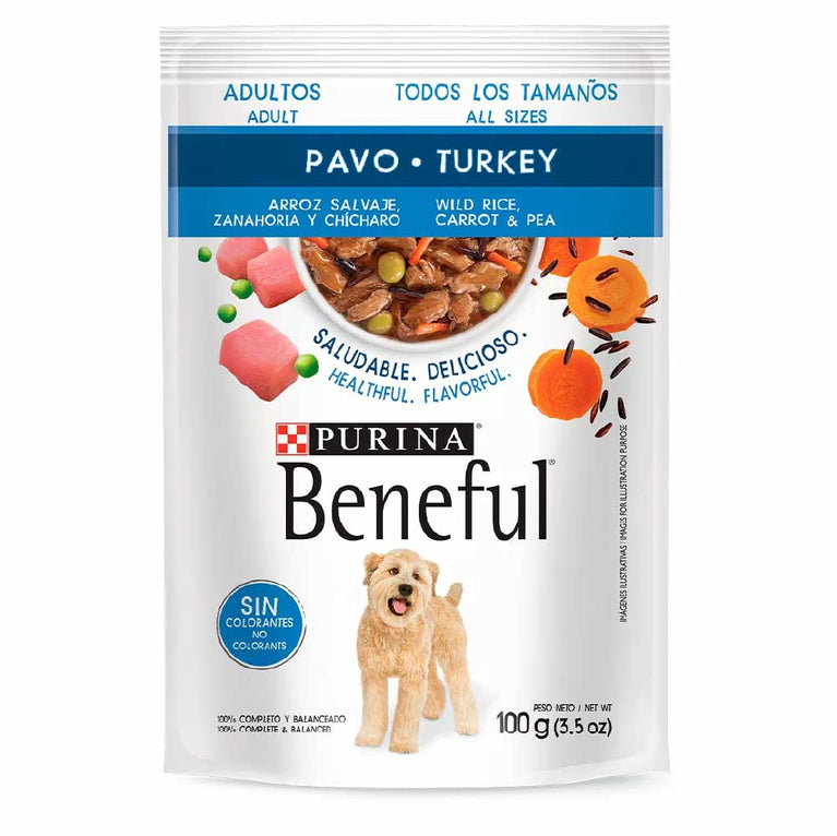 BENEFUL POUCH ADULTO TURKEY&RICE 100GR