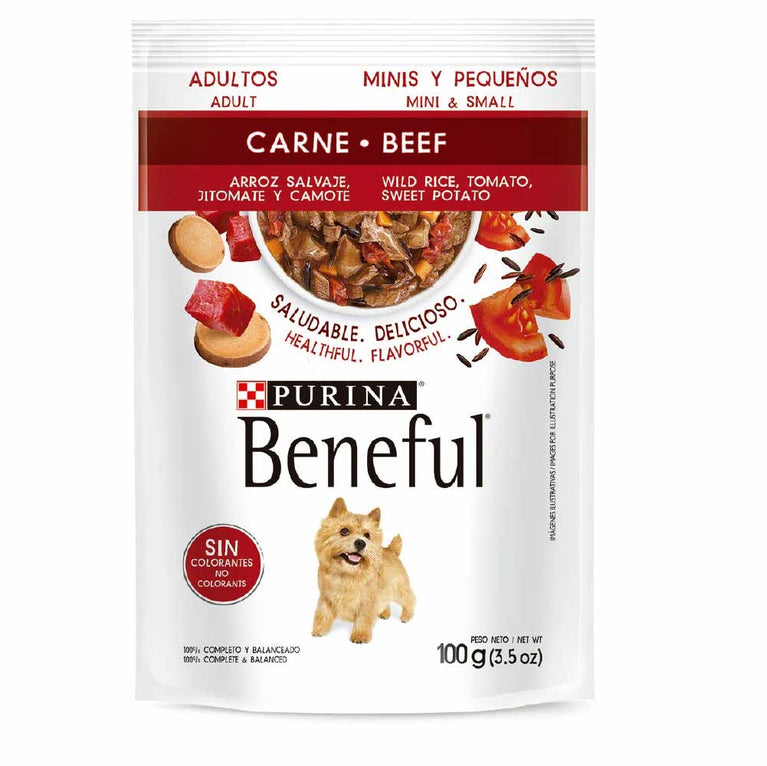 BENEFUL POUCH ADULTO RP BEEF&RICE 100GR