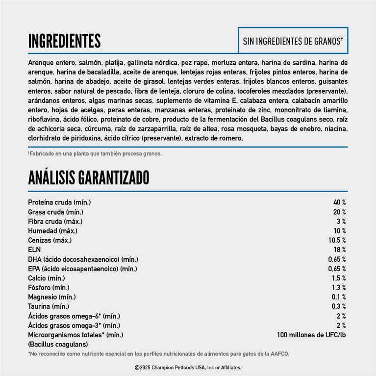 ORIJEN CAT SIX FISH 4LB