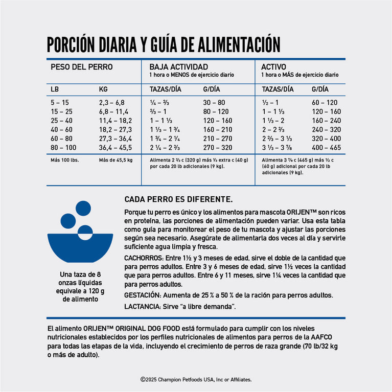 ORIJEN DOG ORIGINAL 23.5LB