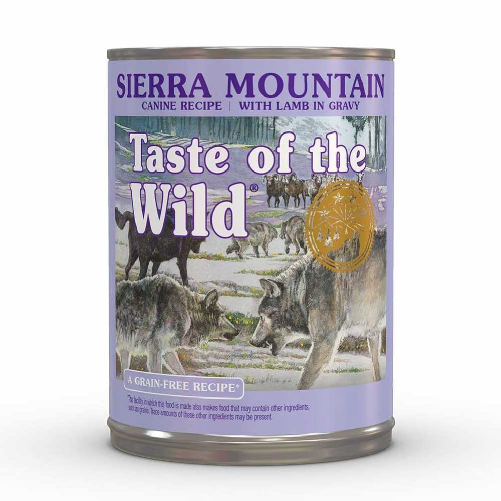 TASTE OF WILD DOG SIERRA MOUNTAIN (CORDERO) 374GR LATA
